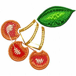 Cherry Embroidery Design 4 Cherry Embroidery Design 4